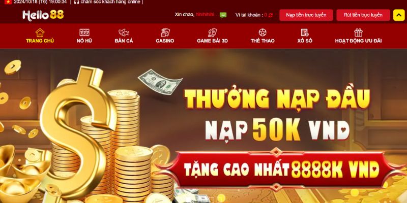 nạp tiền Hello88